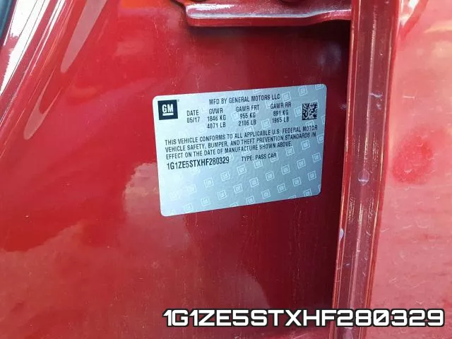 1G1ZE5STXHF280329 фото 2