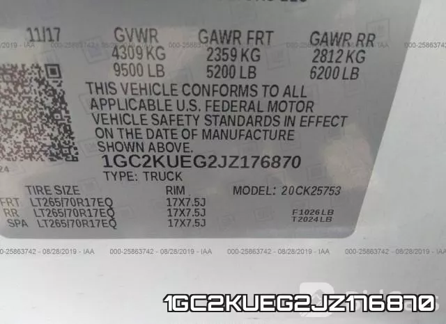 1GC2KUEG2JZ176870 фото 10