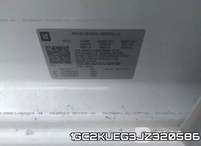 1GC2KUEG3JZ320586 фото 10