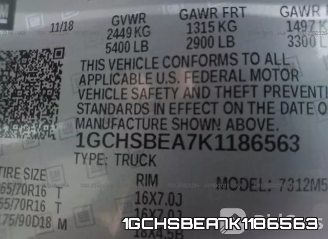 1GCHSBEA7K1186563 фото 10