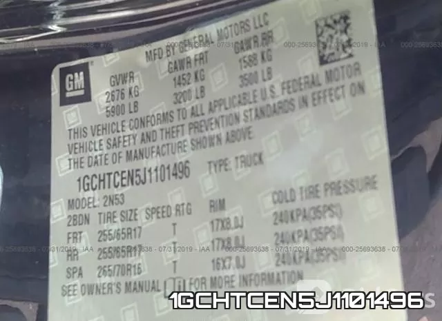 1GCHTCEN5J1101496 фото 10