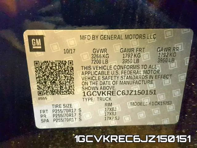1GCVKREC6JZ150151 фото 2