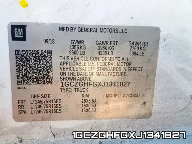 1GCZGHFGXJ1341827 фото 2