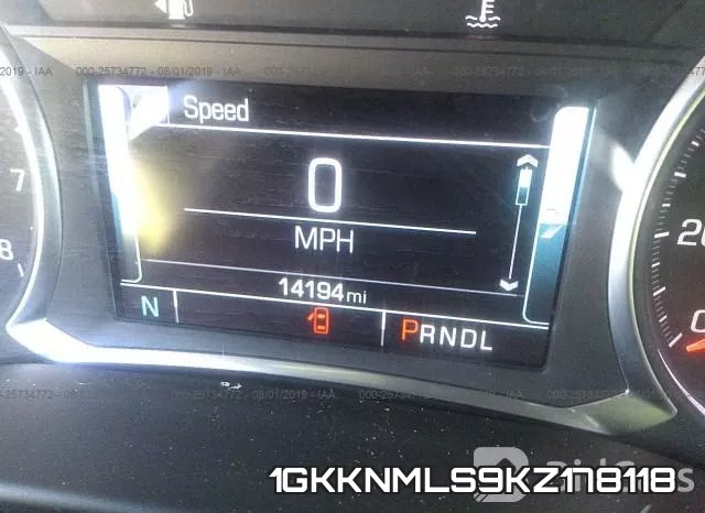 1GKKNMLS9KZ178118 фото 8