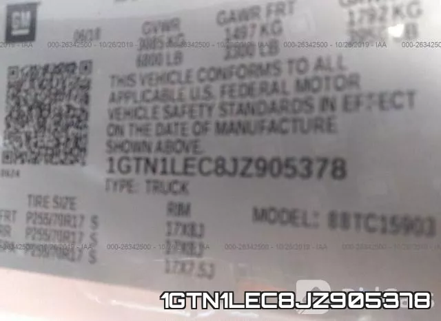1GTN1LEC8JZ905378 фото 10