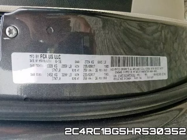 2C4RC1BG5HR530352 фото 2