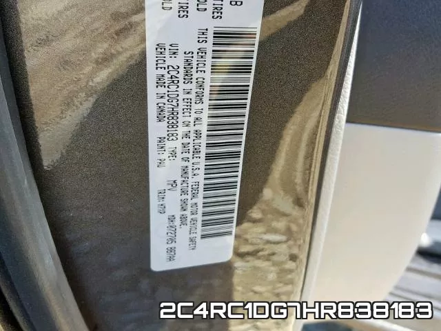 2C4RC1DG7HR838183 фото 2