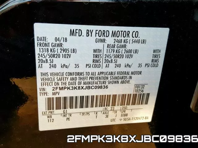 2FMPK3K8XJBC09836 фото 2