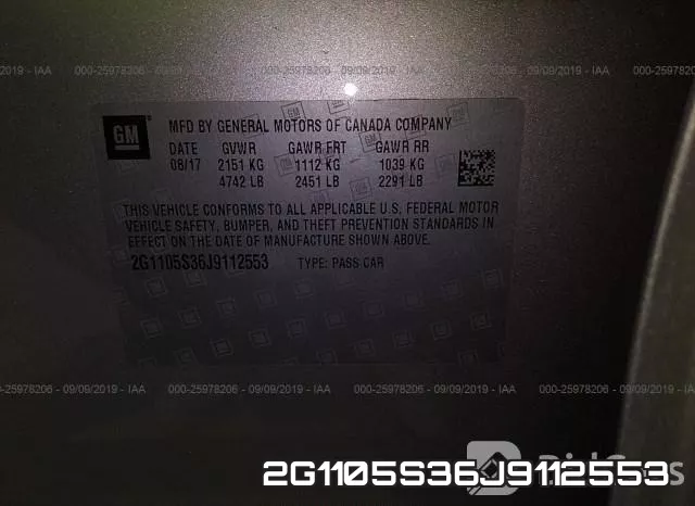 2G1105S36J9112553 фото 9