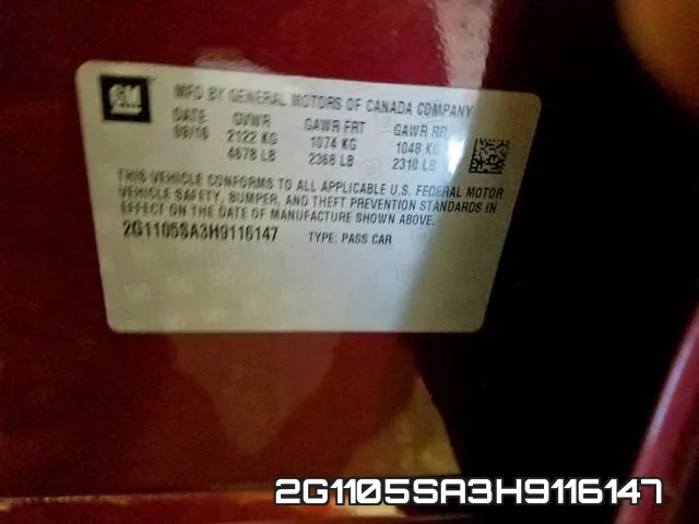 2G1105SA3H9116147 фото 2