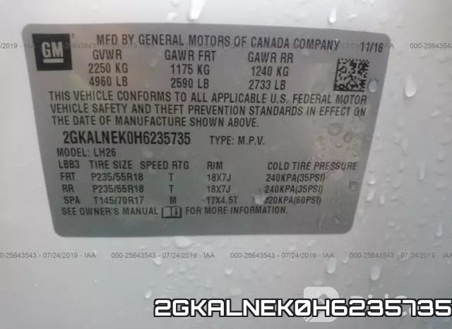 2GKALNEK0H6235735 фото 10