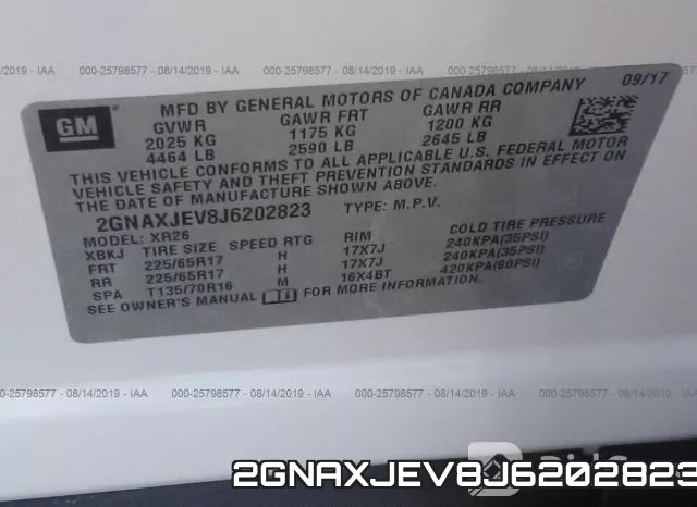 2GNAXJEV8J6202823 фото 10