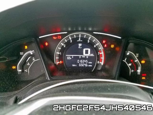 2HGFC2F54JH540546 фото 9