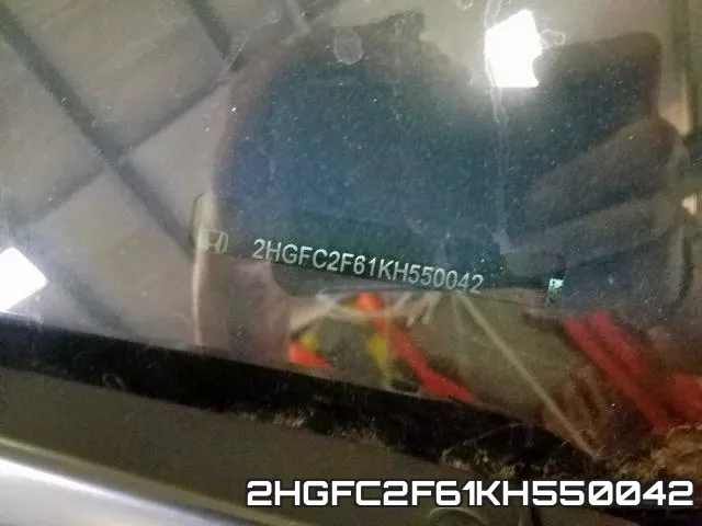 2HGFC2F61KH550042 фото 2