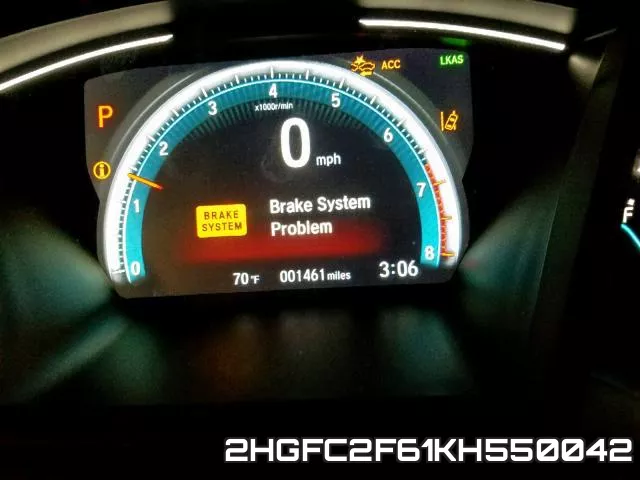 2HGFC2F61KH550042 фото 9