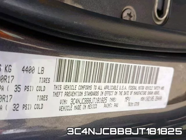 3C4NJCBB8JT181825 фото 2