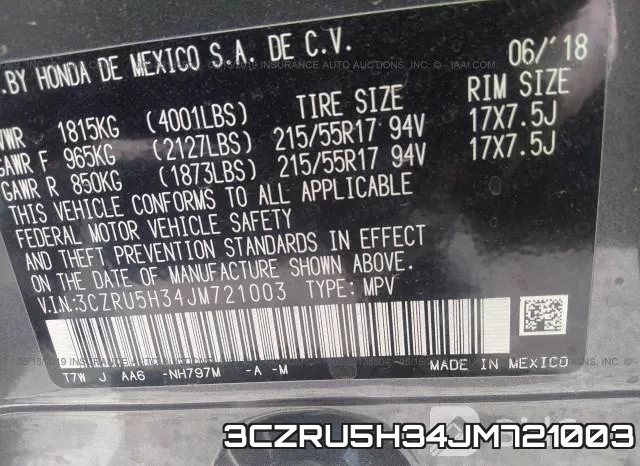 3CZRU5H34JM721003 фото 10