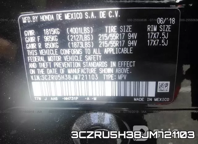 3CZRU5H38JM721103 фото 10