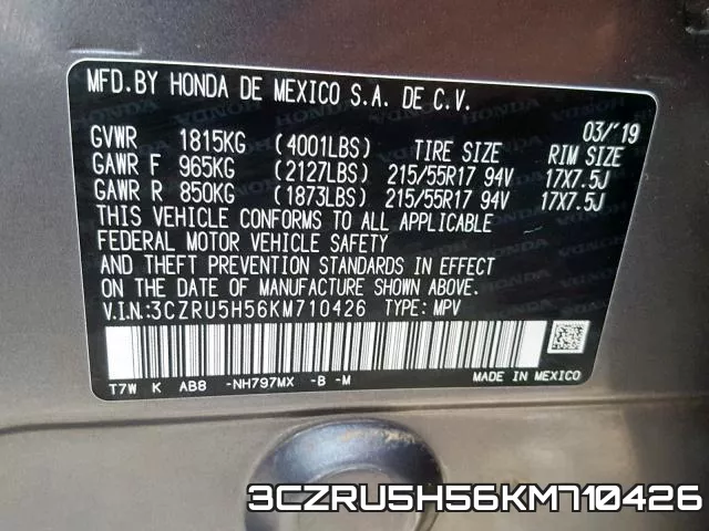 3CZRU5H56KM710426 фото 2