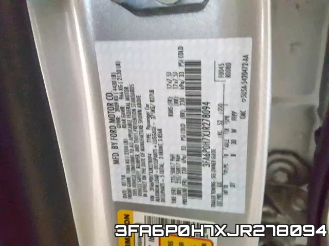 3FA6P0H7XJR278094 фото 2