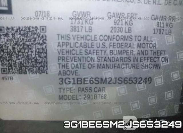 3G1BE6SM2JS653249 фото 10