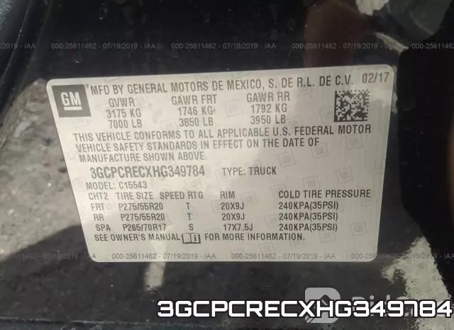 3GCPCRECXHG349784 фото 10