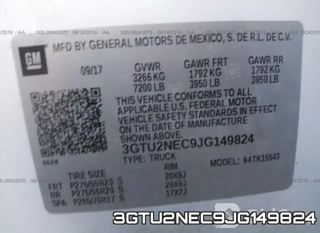 3GTU2NEC9JG149824 фото 10