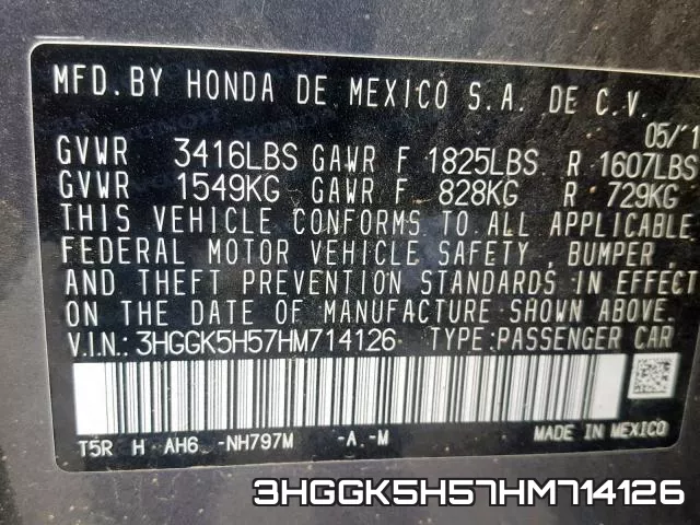 3HGGK5H57HM714126 фото 2