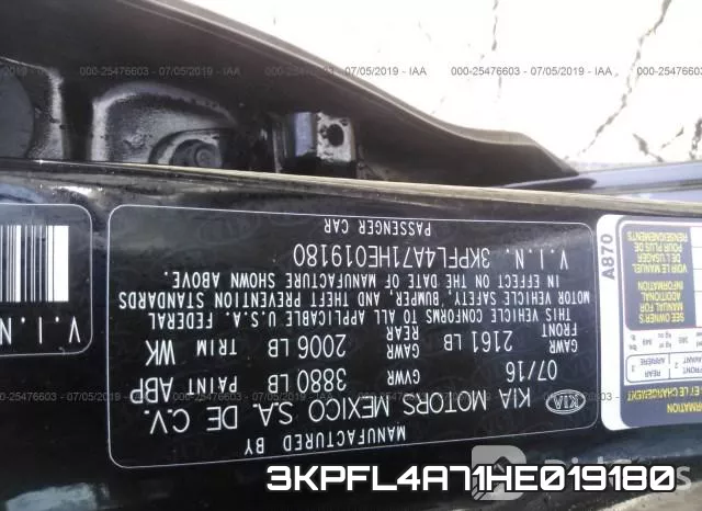 3KPFL4A71HE019180 фото 10