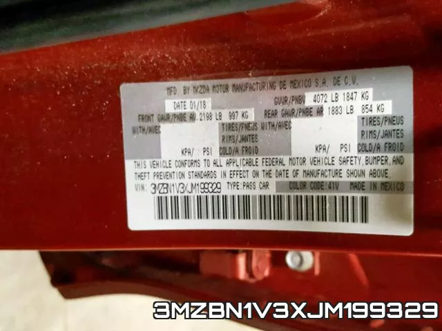 3MZBN1V3XJM199329 фото 2