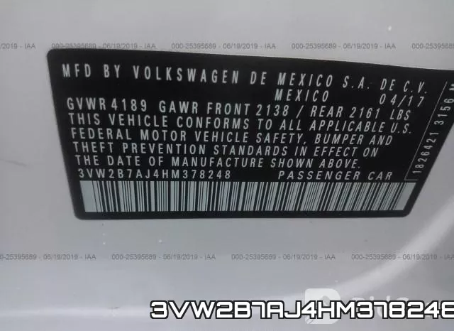 3VW2B7AJ4HM378248 фото 9