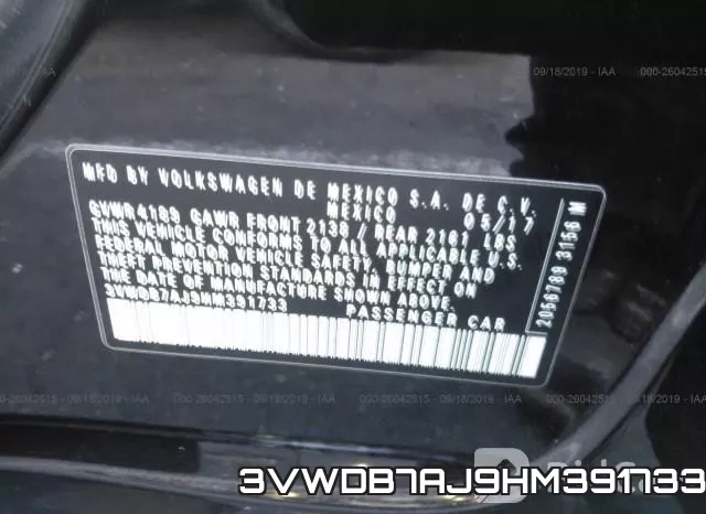3VWDB7AJ9HM391733 фото 10