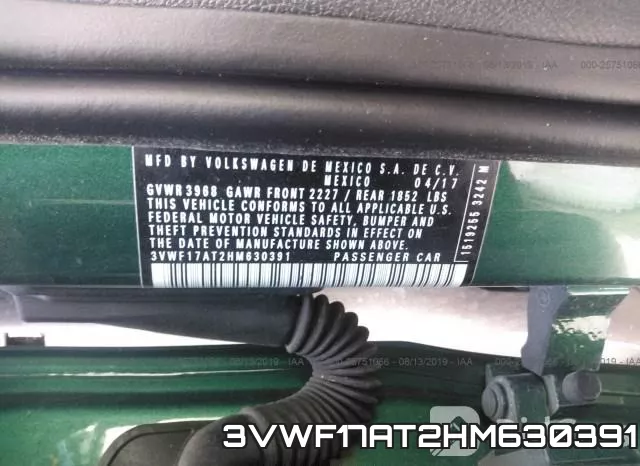 3VWF17AT2HM630391 фото 10