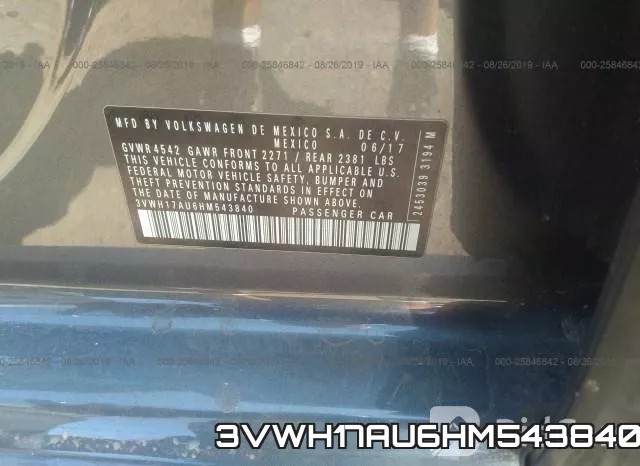 3VWH17AU6HM543840 фото 10