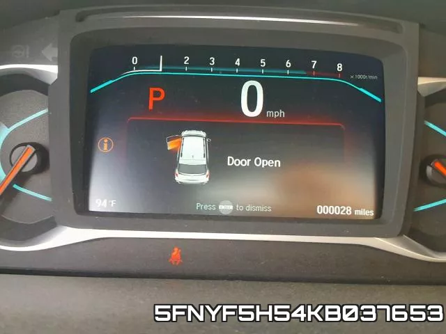 5FNYF5H54KB037653 фото 9