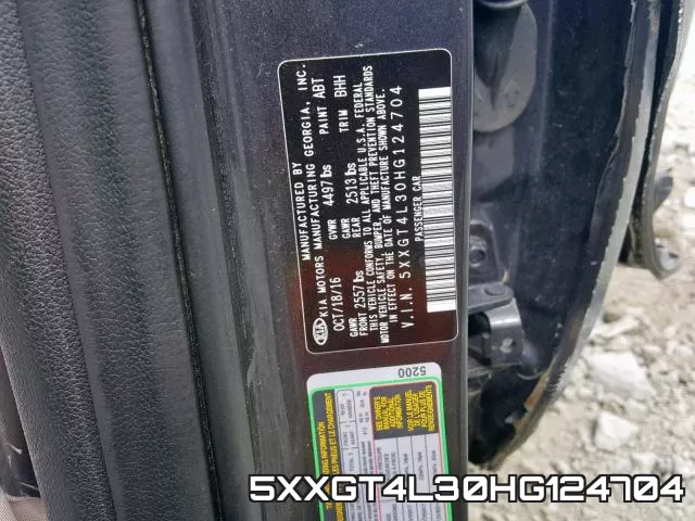 5XXGT4L30HG124704 фото 2