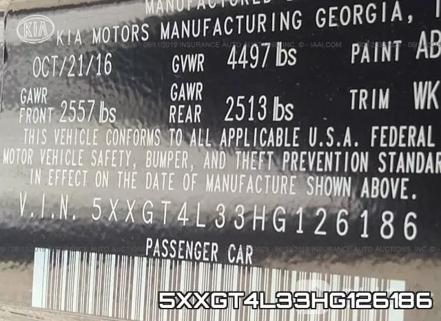 5XXGT4L33HG126186 фото 10