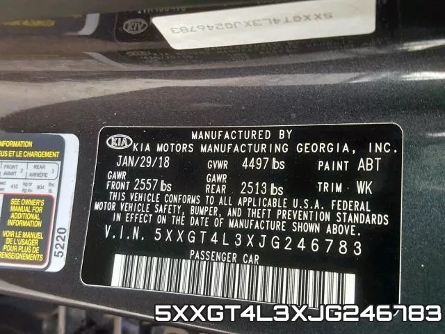 5XXGT4L3XJG246783 фото 2