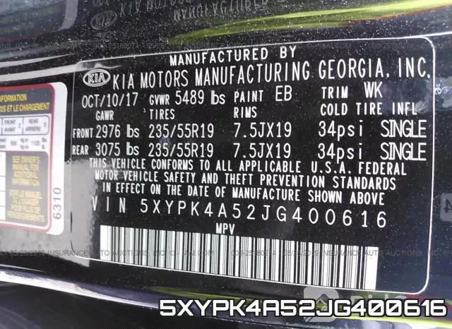 5XYPK4A52JG400616 фото 10
