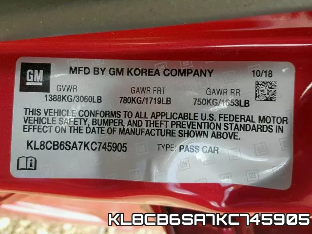 KL8CB6SA7KC745905 фото 2