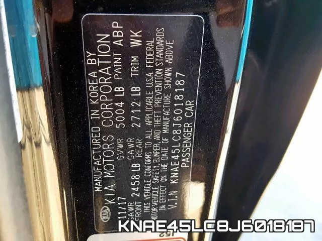 KNAE45LC8J6018187 фото 2