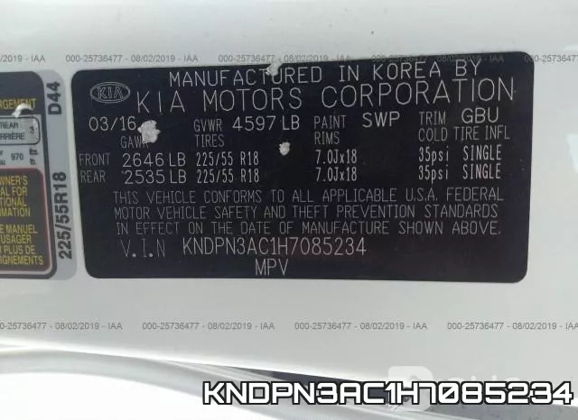 KNDPN3AC1H7085234 фото 10