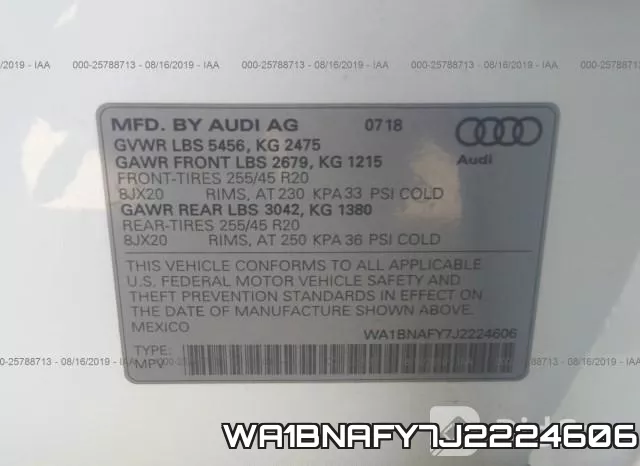 WA1BNAFY7J2224606 фото 10