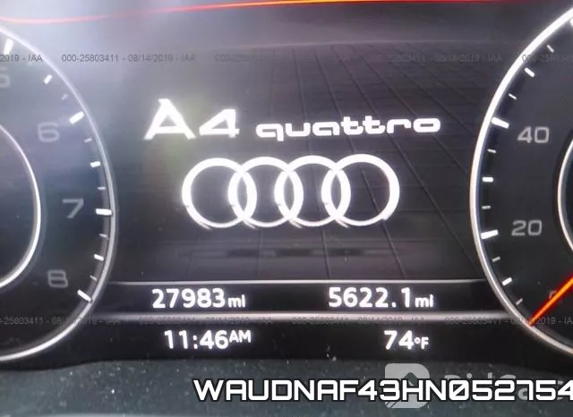 WAUDNAF43HN052754 фото 8