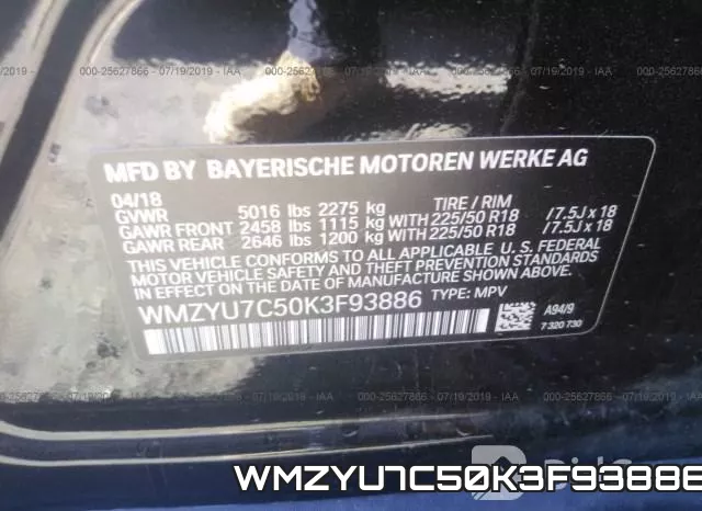 WMZYU7C50K3F93886 фото 10