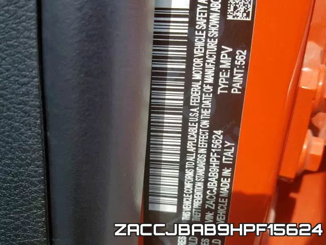 ZACCJBAB9HPF15624 фото 2