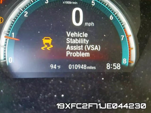 19XFC2F71JE044230 фото 9