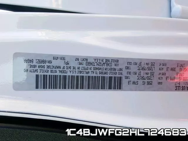 1C4BJWFG2HL724683 фото 2