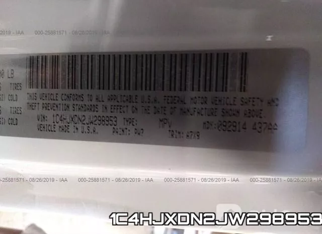 1C4HJXDN2JW298953 фото 10