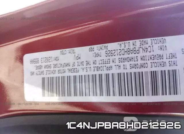 1C4NJPBA8HD212926 фото 10